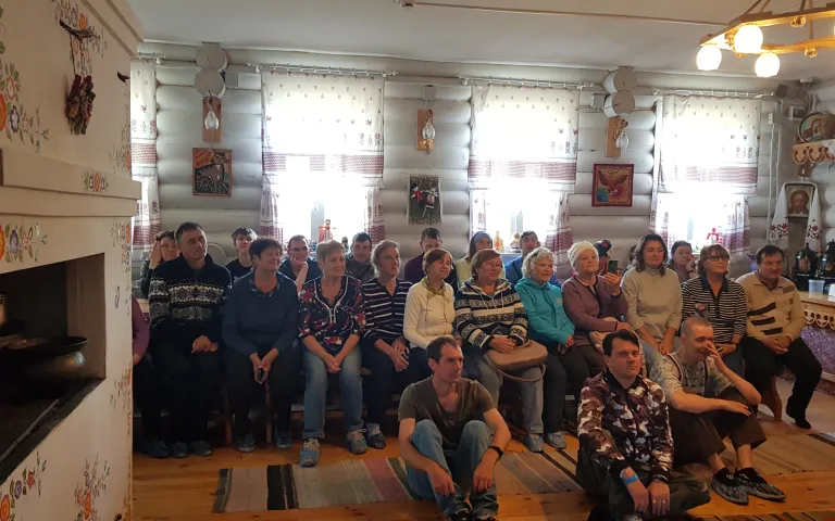 в гостях в с.Прокудское - музей "Сибирский дом"