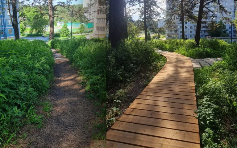 Второй ракурс на дорожку